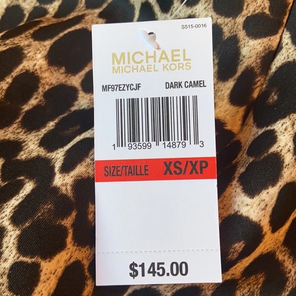 MICHAEL Michael Kor Scuba Skirt Leopard MF97EZYCJF - Picture 4 of 4